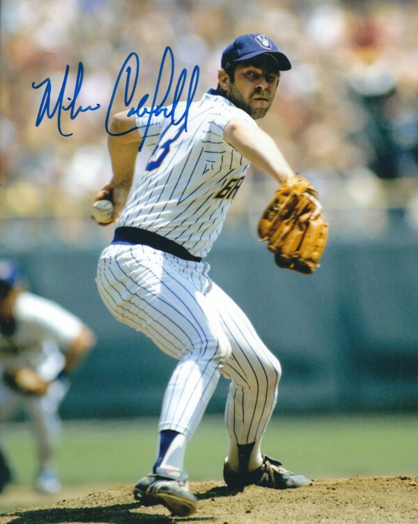 AUTOGRAPHED MIKE CALDWELL 8x10 Milwaukee Brewers Photo