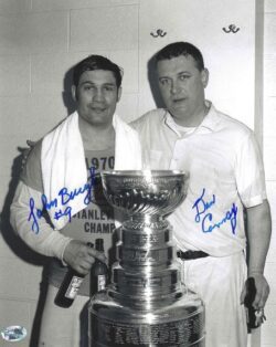 Autographed JOHN BUCYK 8X10 Boston Bruins Photo
