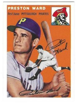 Autographed PRESTON WARD 1954 Topps Archive card