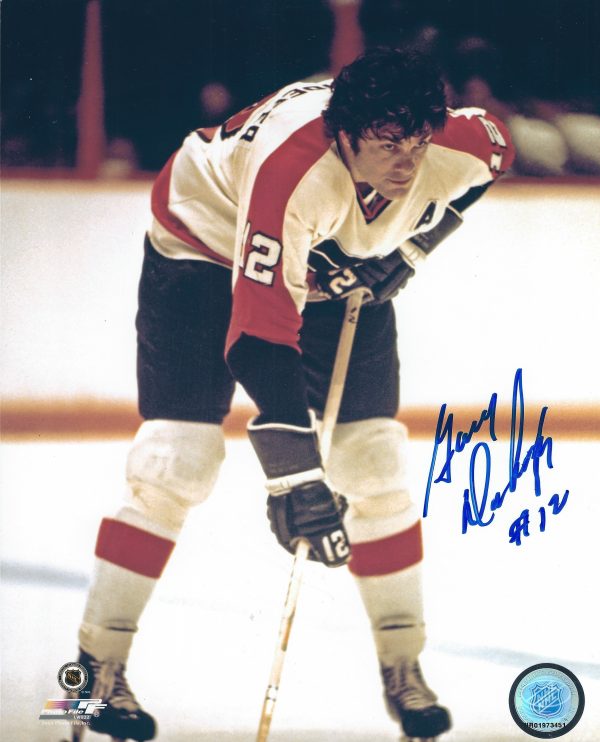 Autographed GARY DORNHOEFER 8X10 Philadelphia Flyers Photo