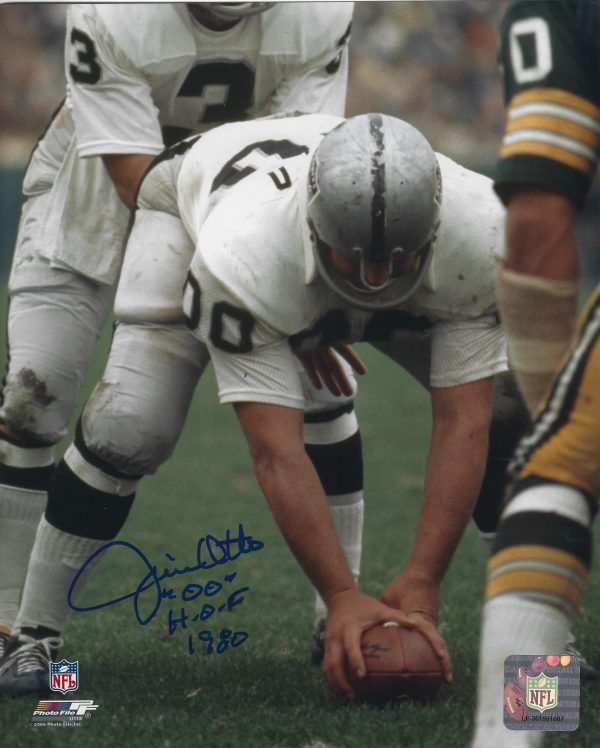 Autographed  JIM OTTO 8X10 Oakland Raiders photo
