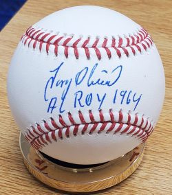 TONY OLIVA "AL ROY 1964" Autographed Official Major League Baseball