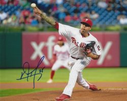 AUTOGRAPHED VINCENT VELASQUEZ 8X10 Philadelphia Phillies Photo