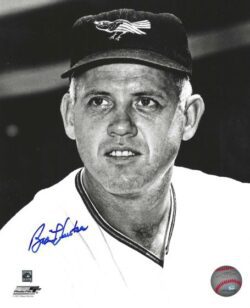 AUTOGRAPHED BILLY HUNTER 8X10 Baltimore Orioles Photo