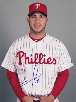 AUTOGRAPHED CESAR JIMENEZ 8X10 photo Philadelphia Phillies