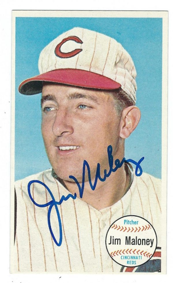 Autographed JIM MALONEY 1964 Topps Giant Card