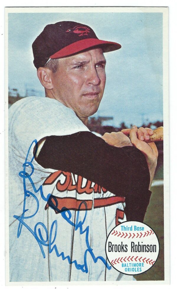 Autographed BROOKS ROBINSON 1964 Topps Giant Card