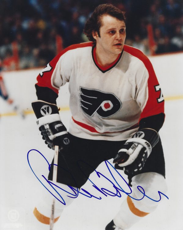 Autographed Bill Barber  8X10 Philadelphia Flyers Photo