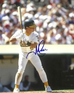 AUTOGRAPHED MIKE GALLEGO 8X10 photo Oakland A's
