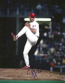 AUTOGRAPHED BOBBY THIGPEN 8X10 Philadelphia Phillies Photo