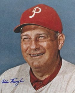 Autographed Eddie Sawyer  8x10 Philadelphia Phillies Photo