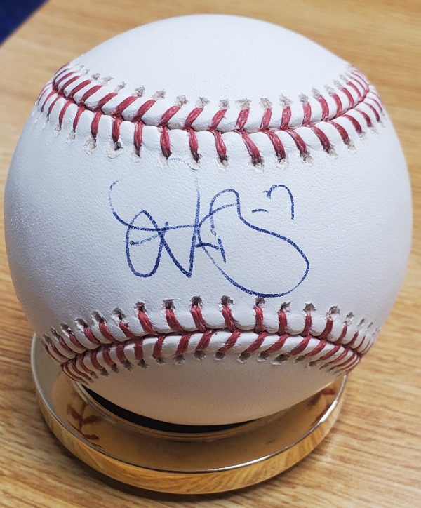 Autographed  DOMONIC BROWN Official Rawlings Major League Baseball