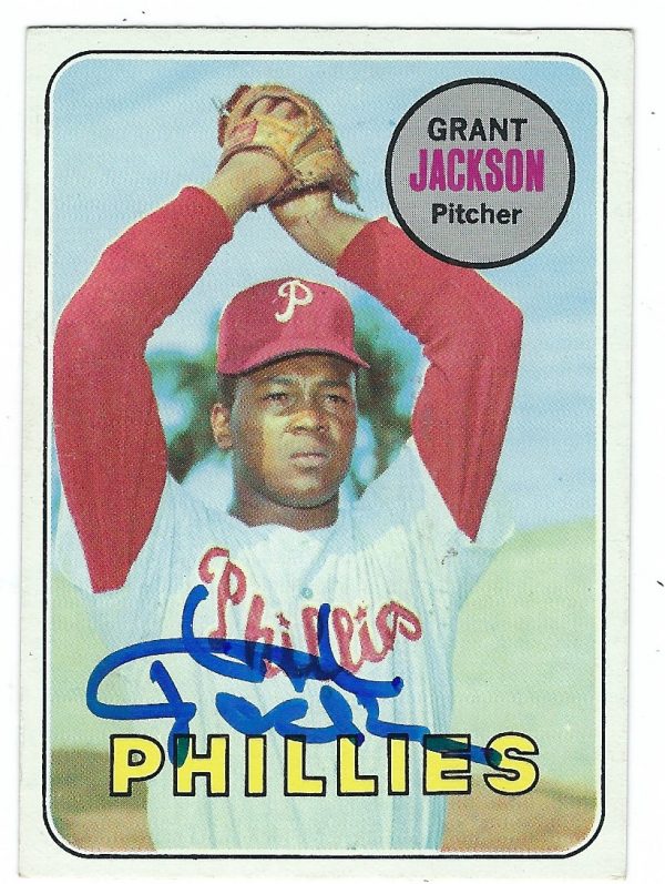 Autographed GRANT JACKSON 1969 Topps Card