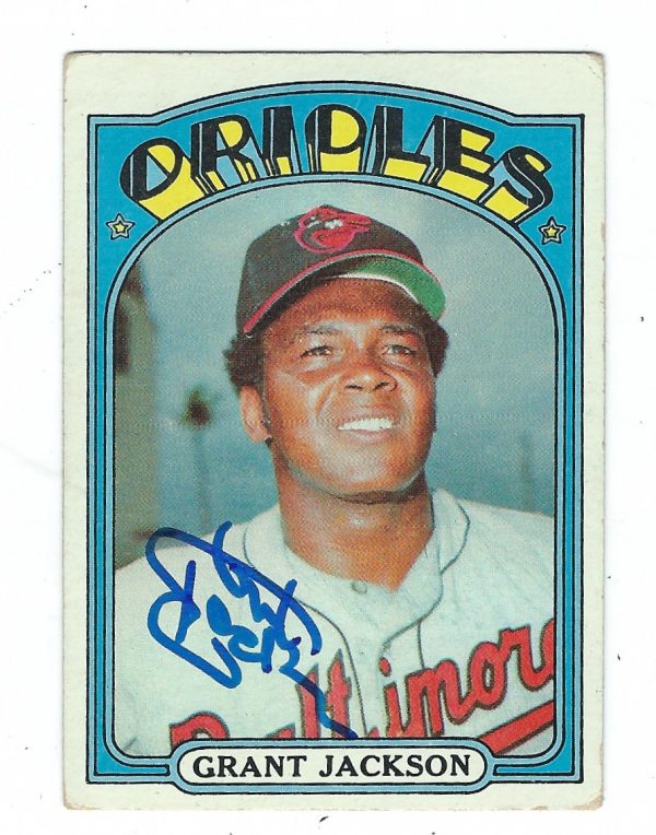 Autographed GRANT JACKSON 1972 Topps Card