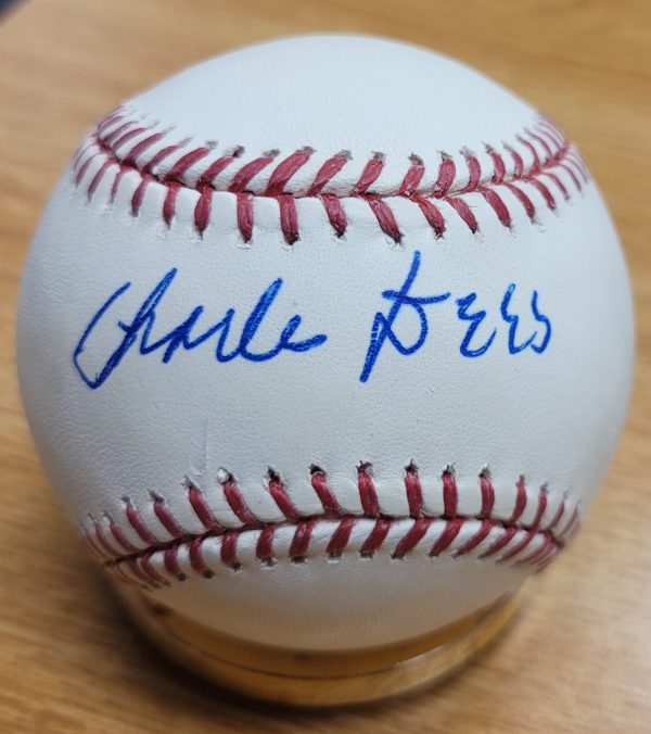 Charlie Dees Autographed Official Major League Baseball