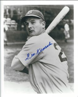 AUTOGRAPHED GENE HERMANSKI 8x10 Brooklyn Dodgers photo