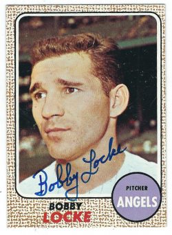 Autographed Bobby Locke 1968 Topps Card
