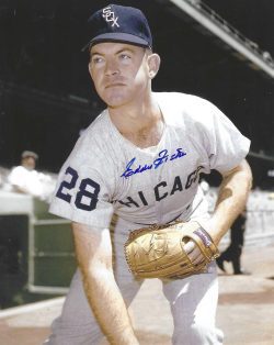 AUTOGRAPHED EDDIE FISHER 8X10 Chicago White Sox Photo