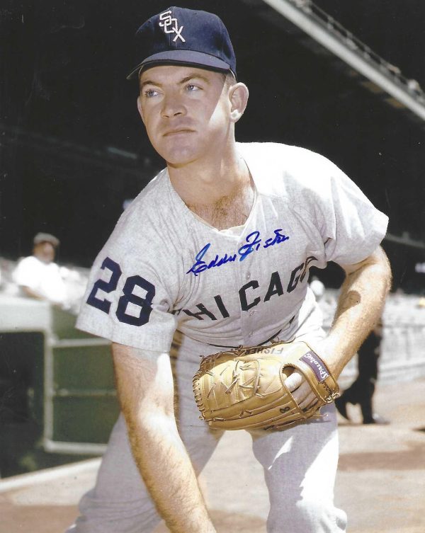 AUTOGRAPHED EDDIE FISHER  8X10 Chicago White Sox Photo