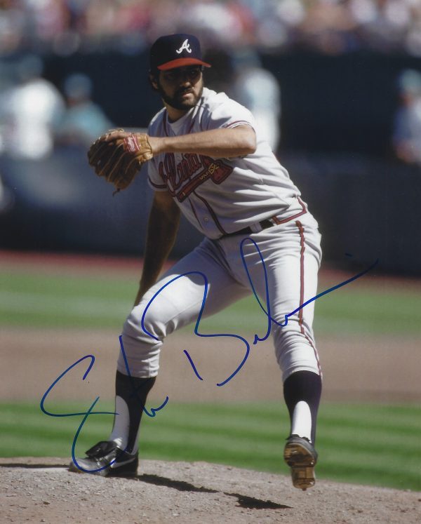 AUTOGRAPHED STEVE BEDROSIAN 8X10 Atlanta Braves photo