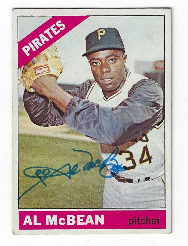 Autographed AL MCBEAN 1966 Topps Card