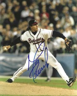 AUTOGRAPHED MIKE BIELECKI 8X10 Atlanta Braves photo