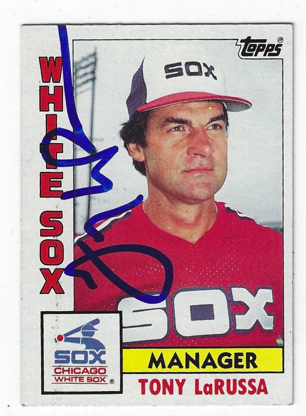 Autographed TONY LARUSSA 1984 Topps Card