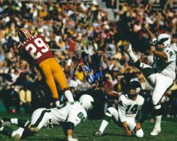 Autographed TED VACTOR 8x10 Washington Redskins Photo