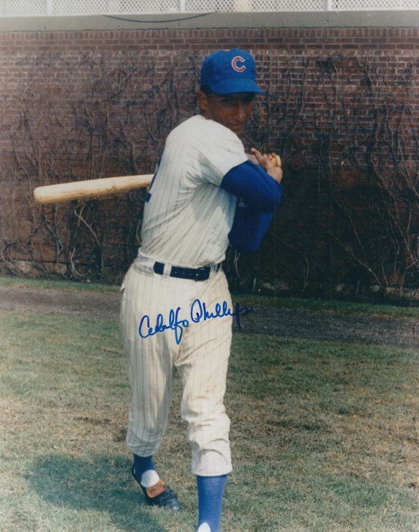 AUTOGRAPHED ADOLFO PHILLIPS 8X10 Chicago Cubs Photo