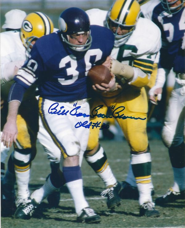Autographed BILL BROWN 8X10 Minnesota Vikings Photo