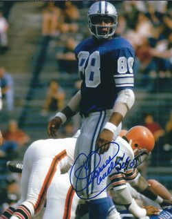 Autographed CHARLIE SANDERS 8X10 DETROIT LIONS photo