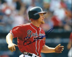 AUTOGRAPHED BROOKS CONRAD 8X10 Atlanta Braves photo