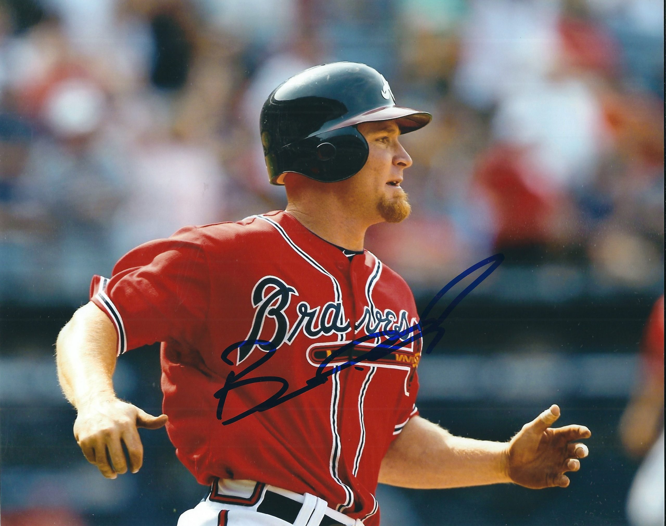 AUTOGRAPHED BROOKS CONRAD 8X10 Atlanta Braves photo - Main Line Autographs