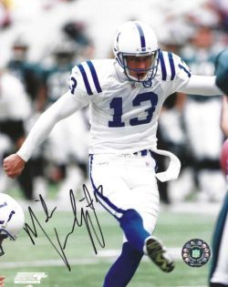 Autographed MIKE VANDERJAGT 8X10 Indianapolis Colts photo