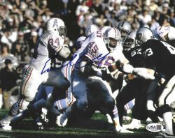 Autographed EARL CAMPBELL 8X10 Houston Oilers photo JSA