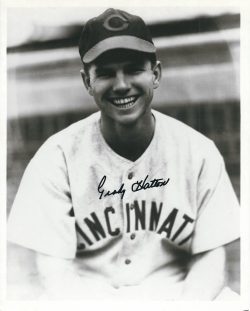 AUTOGRAPHED GRADY HATTON 8X10 Cincinnati Reds photo