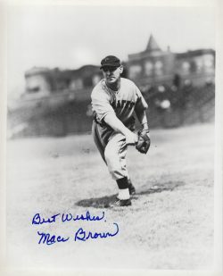 Autographed MACE BROWN 8X10 Photo Pittsburgh Pirates