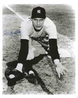 AUTOGRAPHED DON BOLLWEG 8X10 NEW YORK YANKEES photo