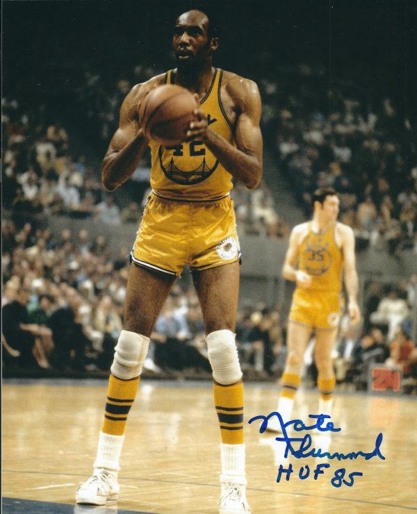 Autographed NATE THURMOND 8X10 GOLDEN STATE WARRIORS photo
