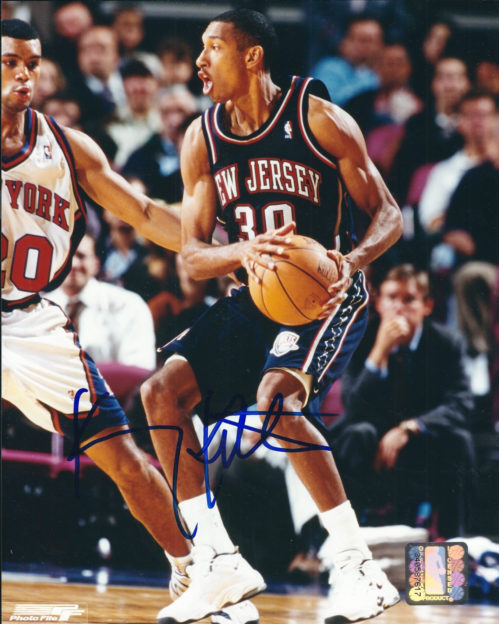 Autographed KERRY KITTLES 8X10 New Jersey Nets Photo Main Line Autographs