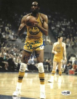 Autographed NATE THURMOND "HOF 85" 8X10 GOLDEN STATE WARRIORS photo JSA