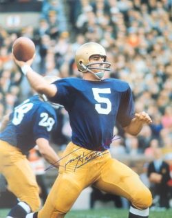 Autographed  Terry Hanratty  Notre Dame 16x20 Photo