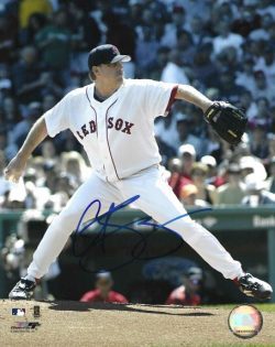AUTOGRAPHED CURT SCHILLING 8X10 Boston Red Sox photo