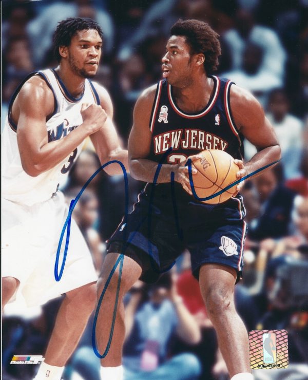 Autographed Jason Collins New Jersey Nets Basketball 8x10 photo