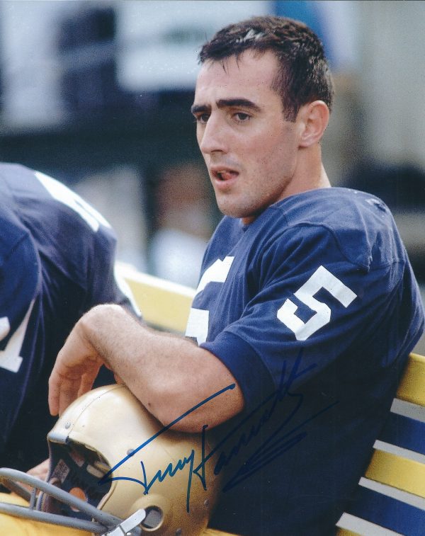 Autographed  Terry Hanratty  Notre Dame 8x10 Photo