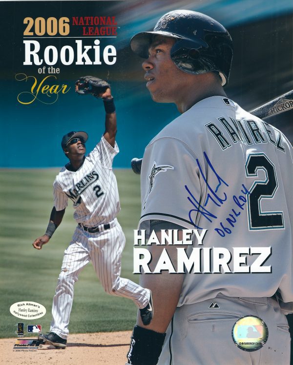 AUTOGRAPHED HANLEY RAMIREZ 8X10 photo Miami Marlins