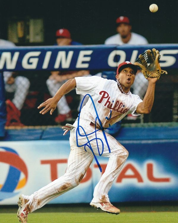 AUTOGRAPHED BEN REVERE 8X10 Philadelphia Phillies Photo