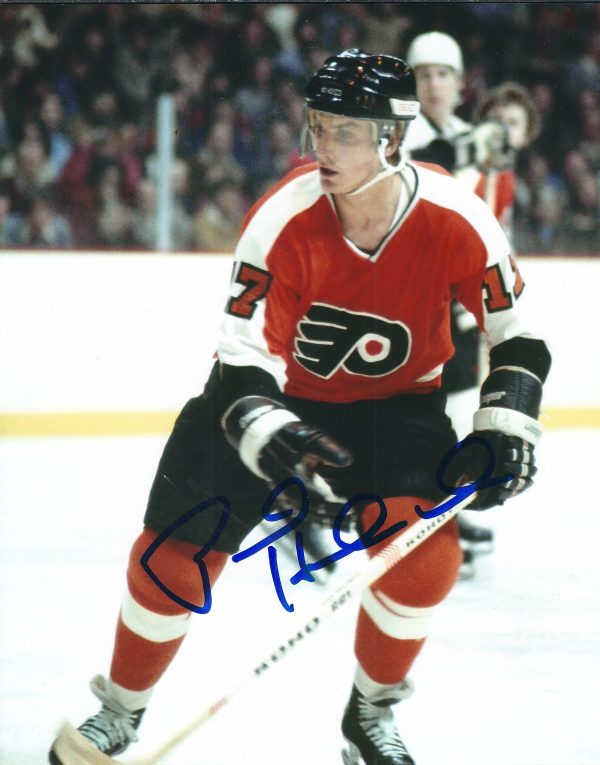 Autographed  PAUL HOLMGREN 8X10 photo - Philadelphia Flyers