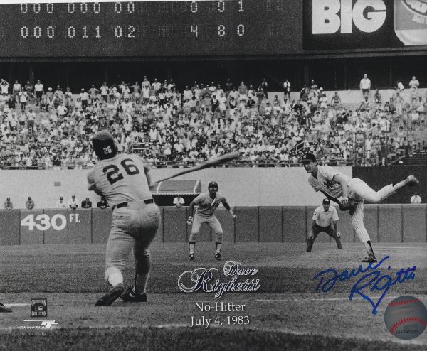 AUTOGRAPHED DAVE RIGHETTI 8X10 NEW YORK YANKEES photo