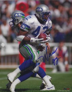 Autographed CHRIS WARREN 8X10 Seattle Seahawks photo